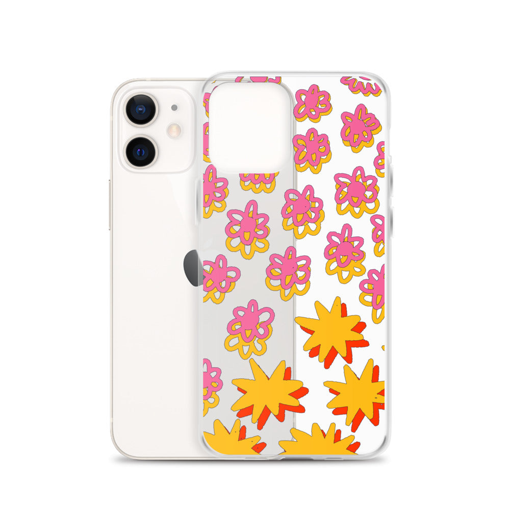 Retro Floral 70s iPhone Case