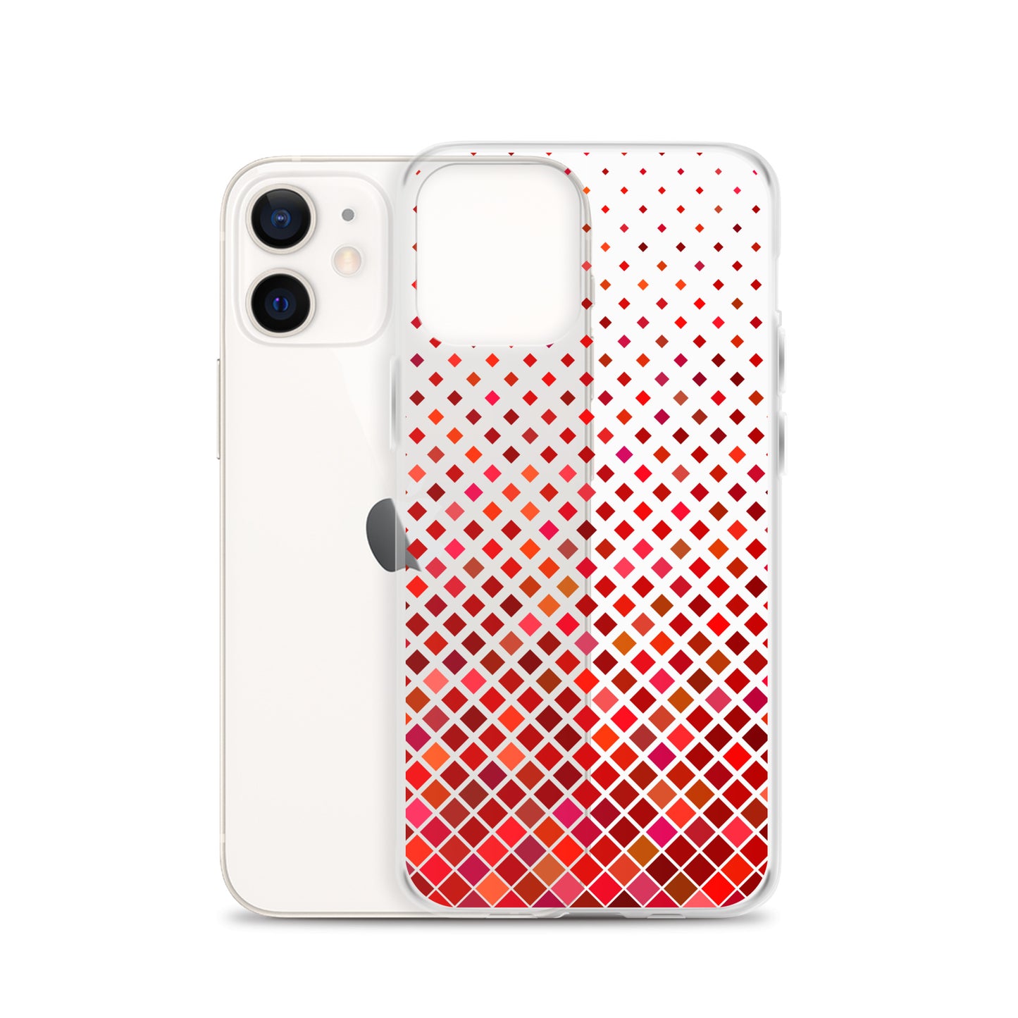 Red Geometric Modern Pattern iPhone Case