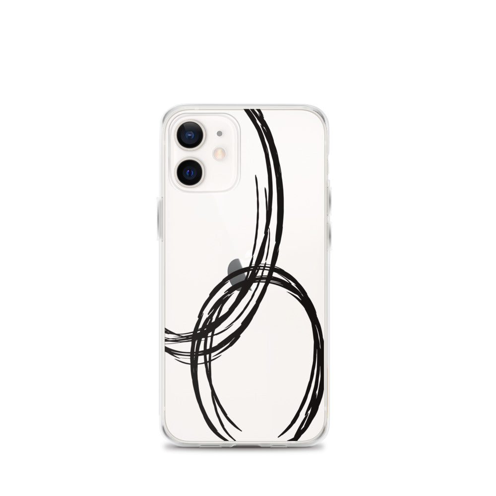 Black Circles iPhone Case