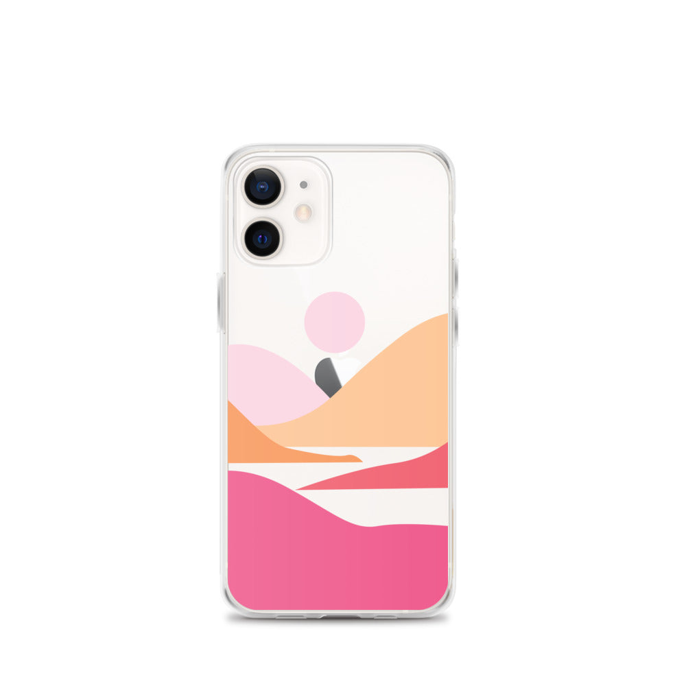 Pink Mountains Travel iPhone Case