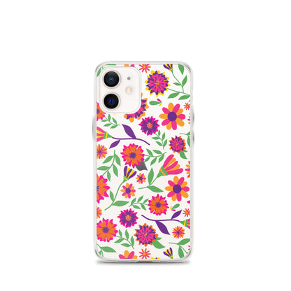 Colorful Floral Pattern iPhone Case