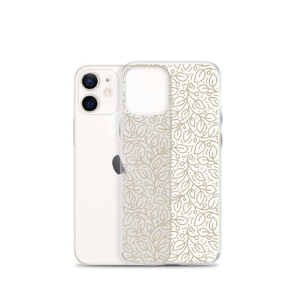 Beige Rustic Floral iPhone Case