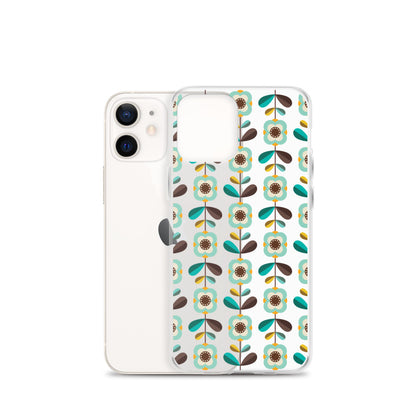 Retro Floral Pattern iPhone Case