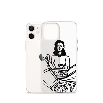 Pizza Lover, Food Lover, Clear iPhone Case - HypeSheriff
