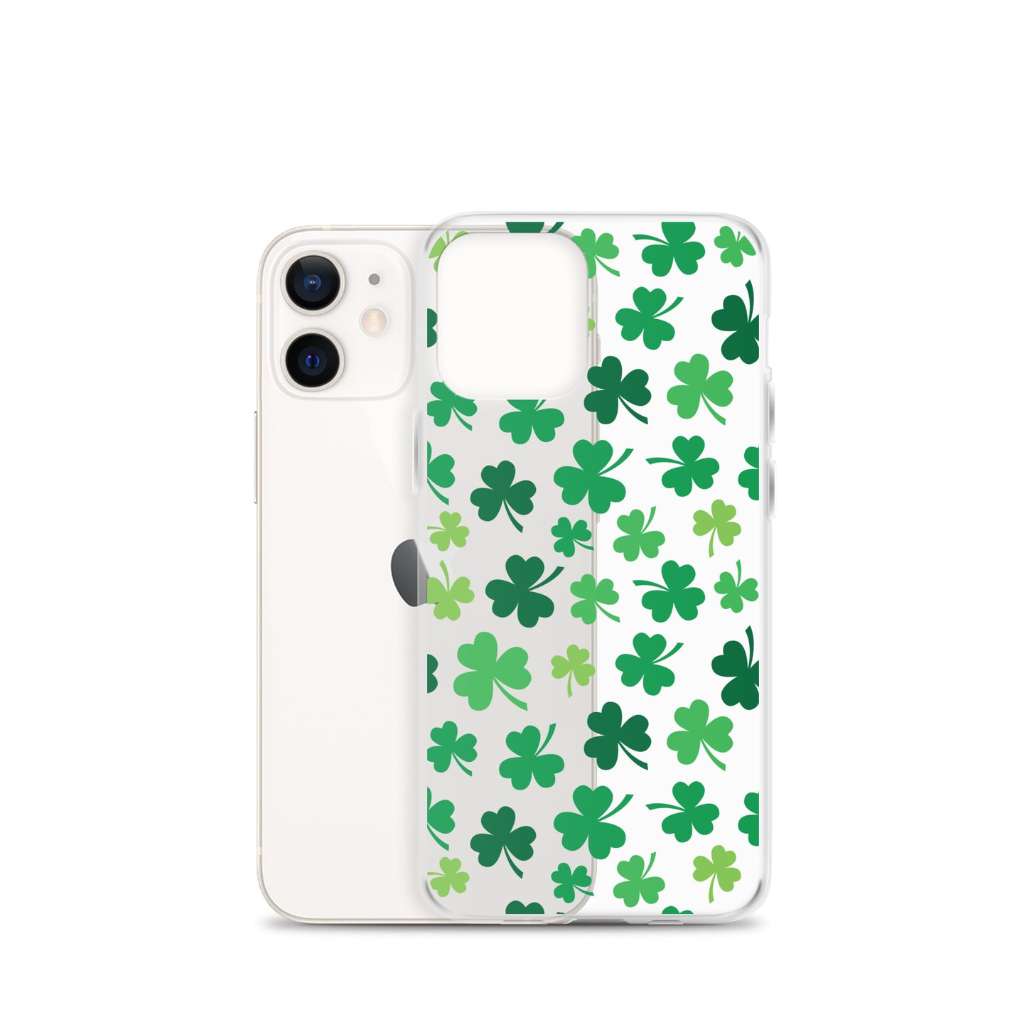 Green Four Leaf Clover Pattern iPhone Case