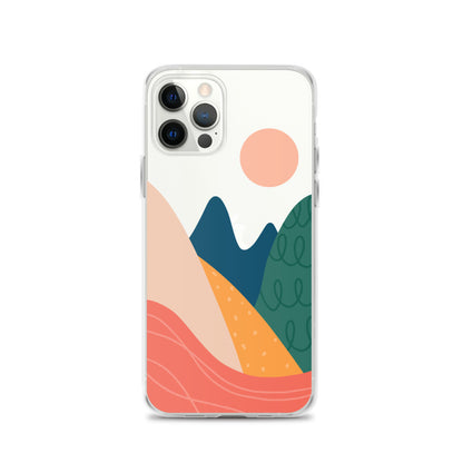 Colorful Travel Lovers iPhone Case