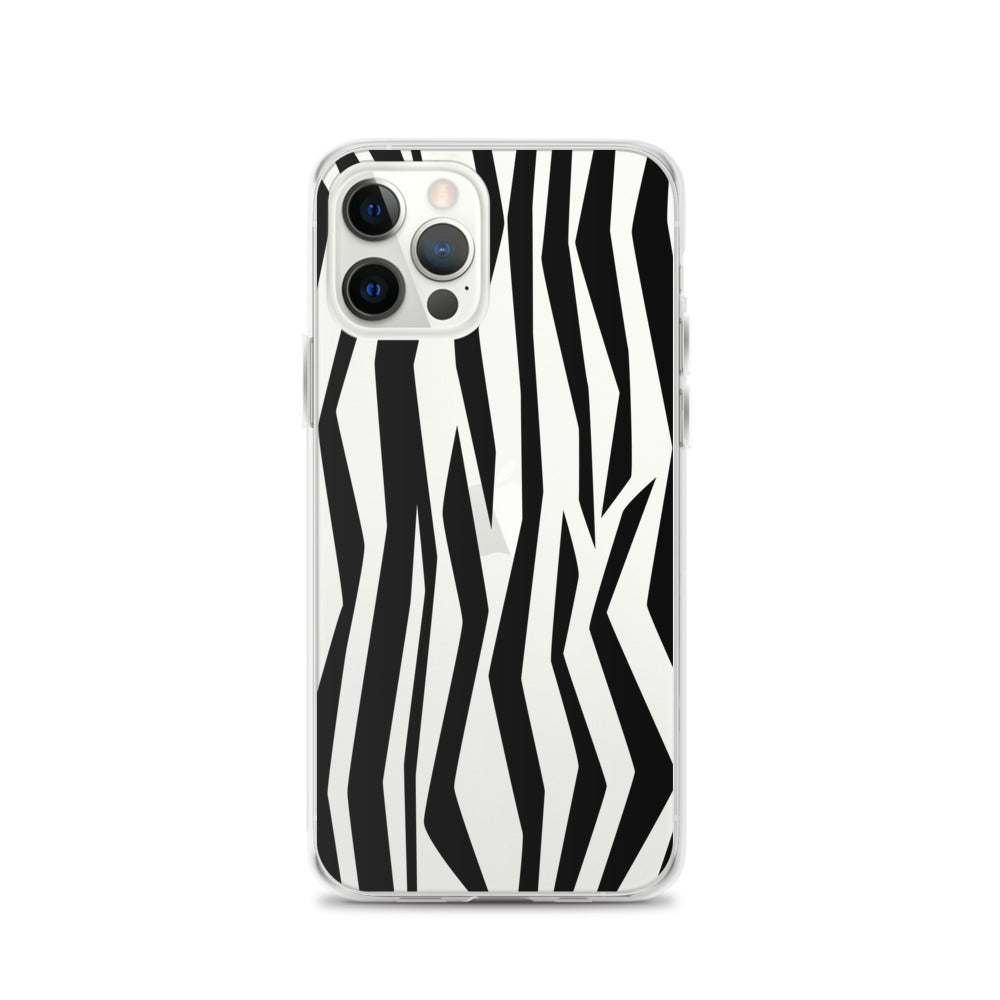 Zebra 60s iPhone Clear Case