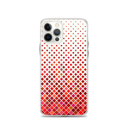 Red Geometric Modern Pattern iPhone Case