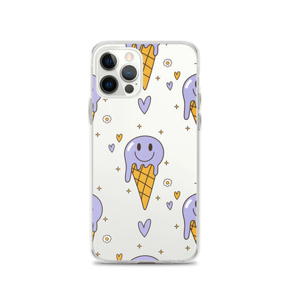 Happy Psychodelic Ice Cream iPhone Case