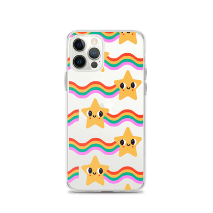 Happy Comet Rainbow iPhone Case