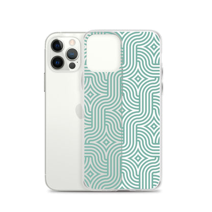 Mint Modern Abstract iPhone Case
