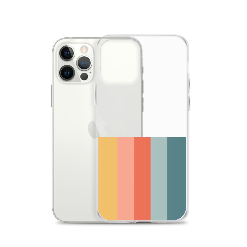 Retro Minimalist Colors iPhone Case