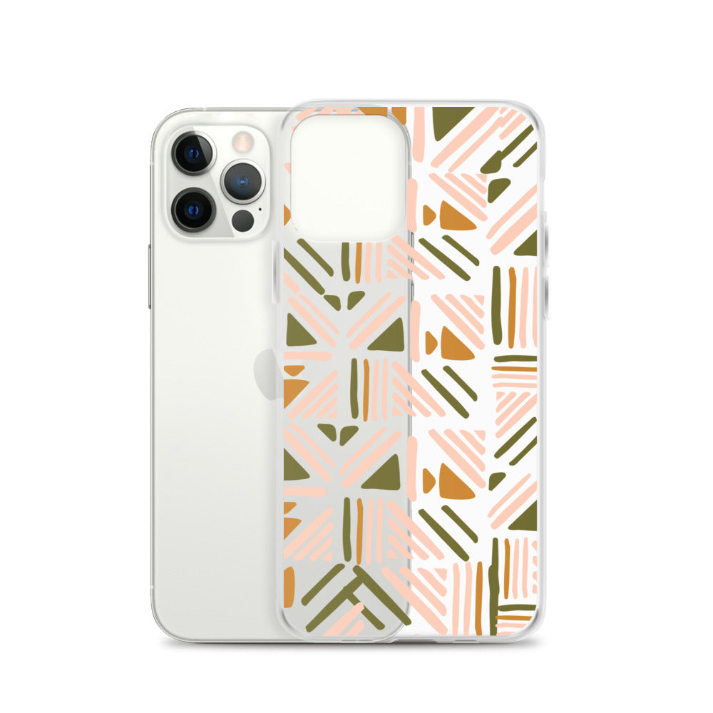 Etno Boho Pattern Clear iPhone Case – HypeSheriff