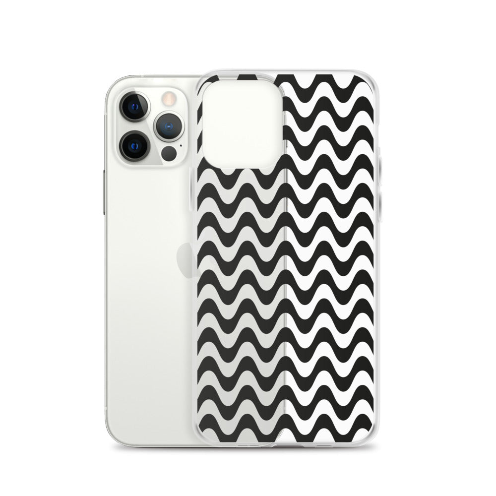 Black Liquid Swirl Abstract iPhone Case - HypeSheriff