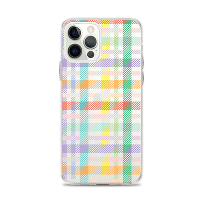 Gingham Check Plaid Pattern iPhone Case