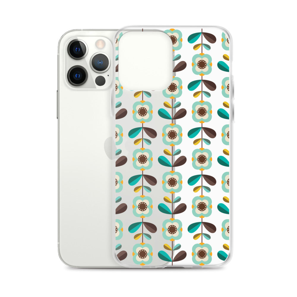 Retro Floral Pattern iPhone Case