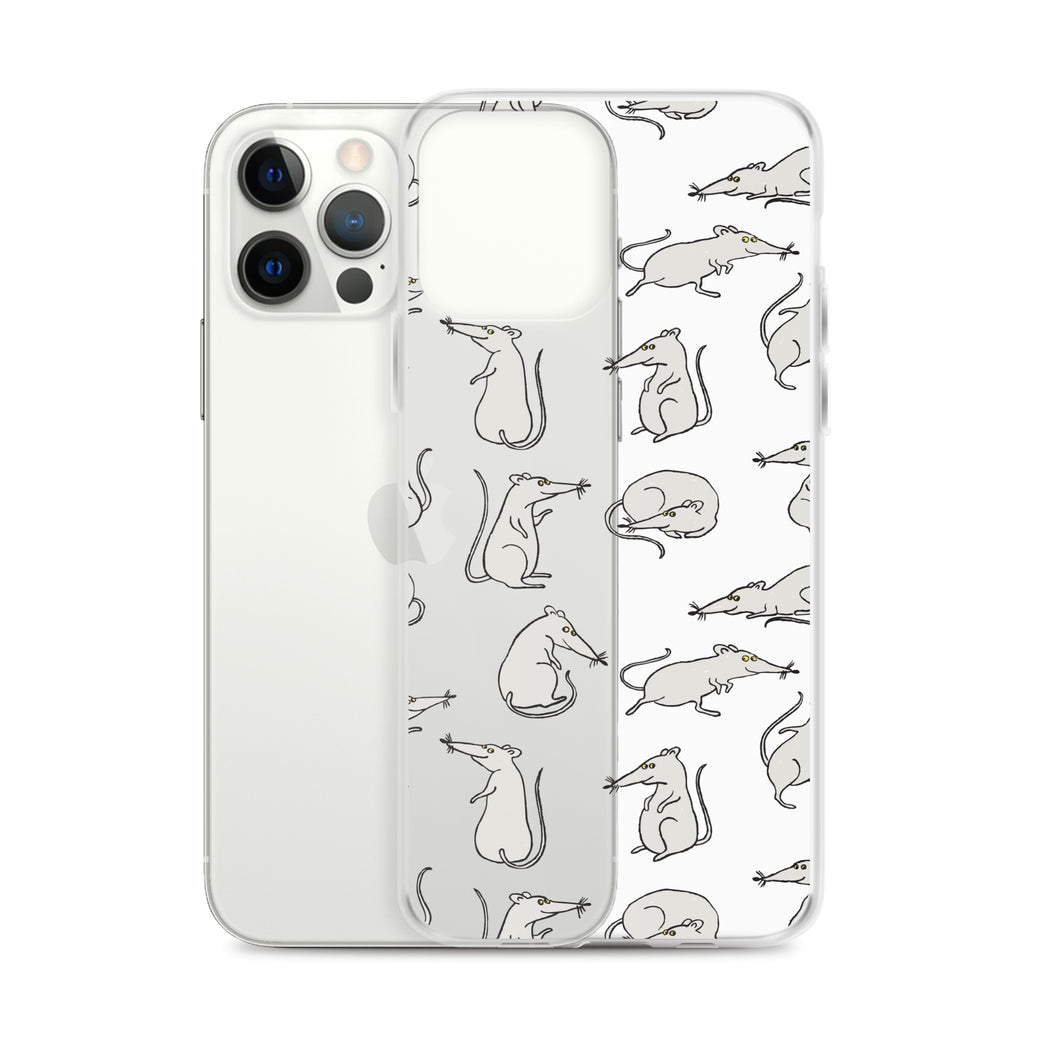 Funny Rat Animal Pattern iPhone Case