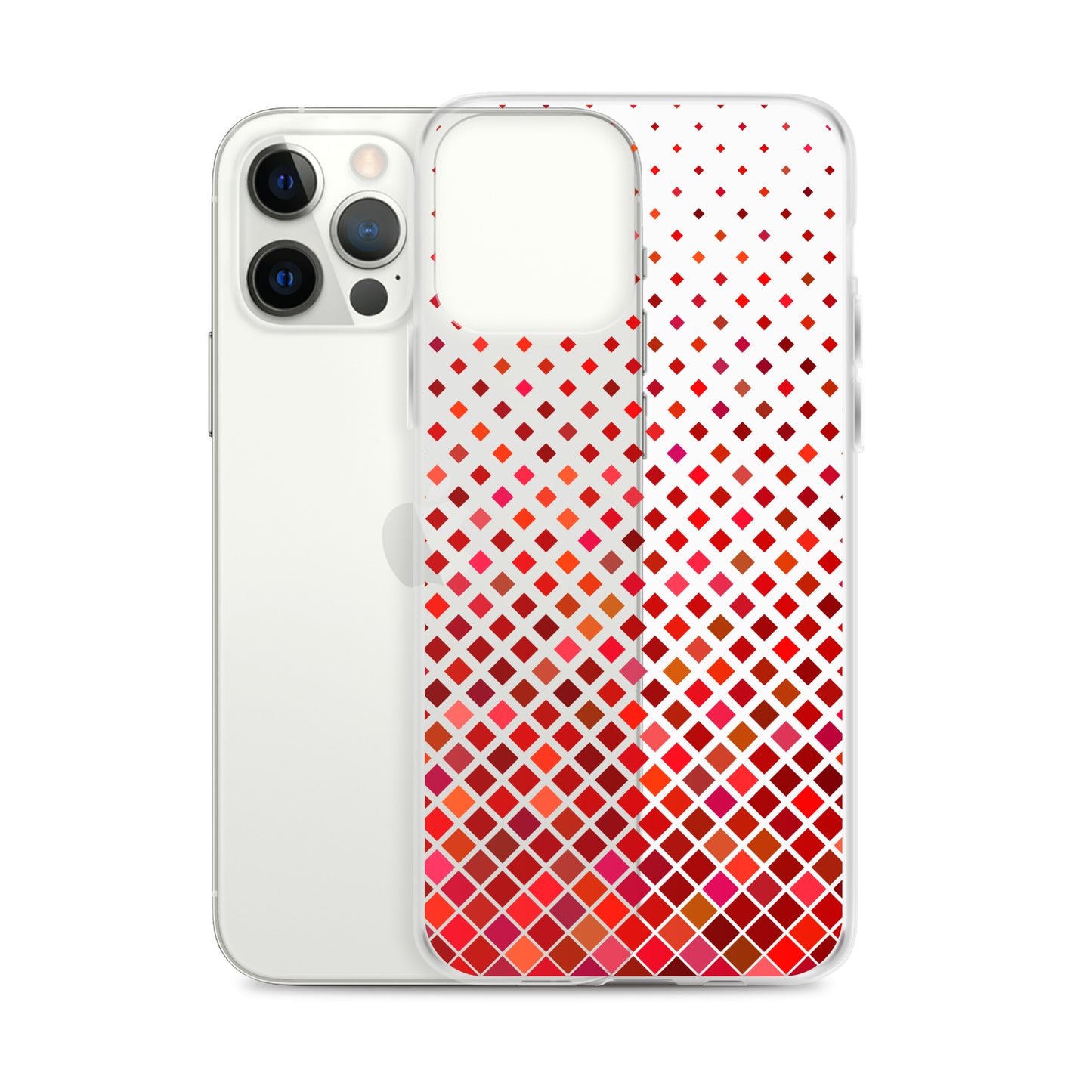 Red Geometric Modern Pattern iPhone Case