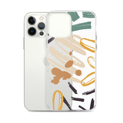 Abstract Painting Clear iPhone Case
