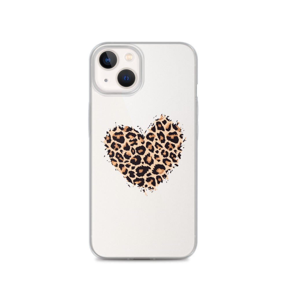 Leopard Heart Love iPhone Case