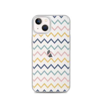 Modern Zig Zag Pattern iPhone Case