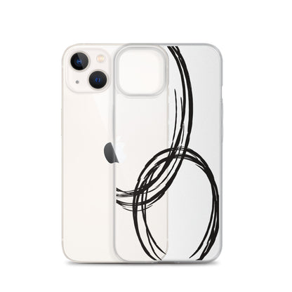 Black Circles iPhone Case