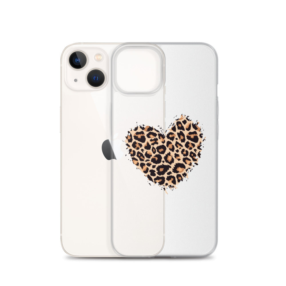 Leopard Heart Love iPhone Case