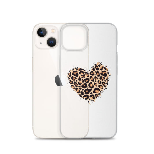 Leopard Heart Love iPhone Case