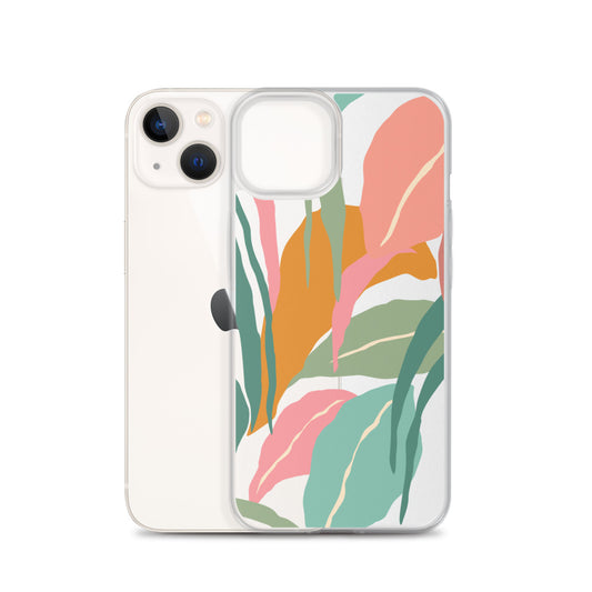 Tropical Jungle Pastel iPhone Case