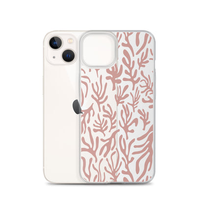 Pink Leaves iPhone Case