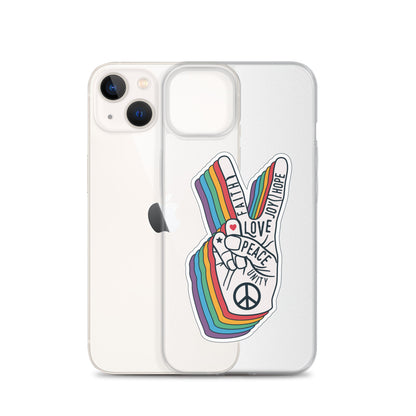 Peace&Love Groovy iPhone Case