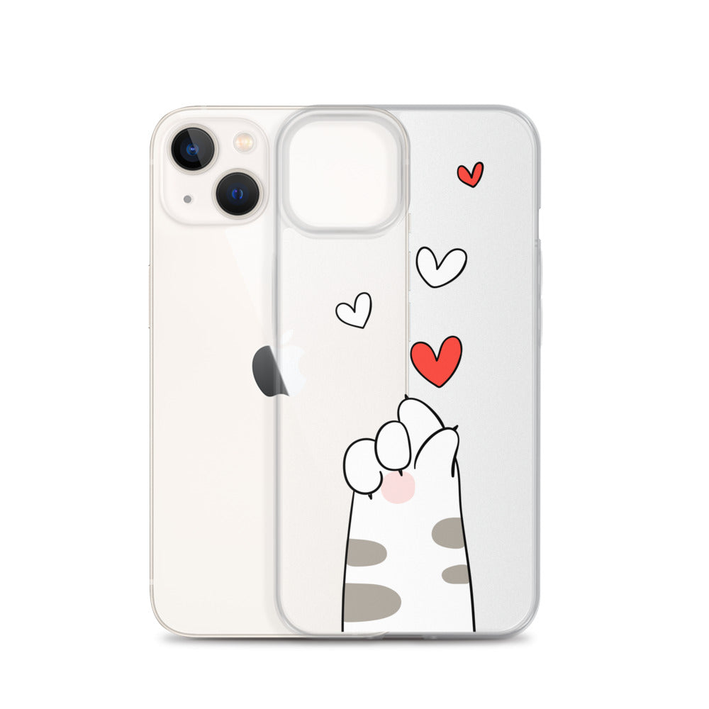 Love Cat Paw iPhone Case