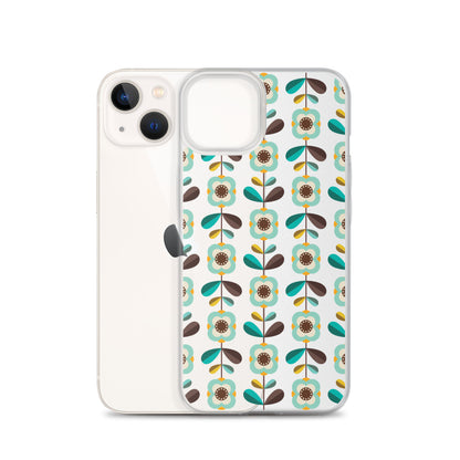 Retro Floral Pattern iPhone Case