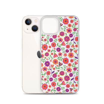 Colorful Flowers Feminin iPhone Case