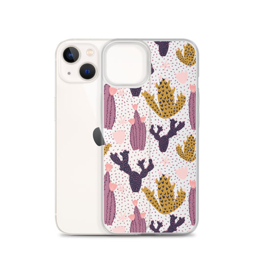 Cute Cactus with Dots iPhone Case