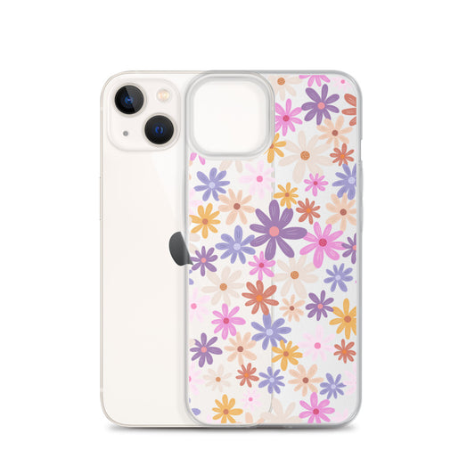Candy Floral Clear iPhone Case