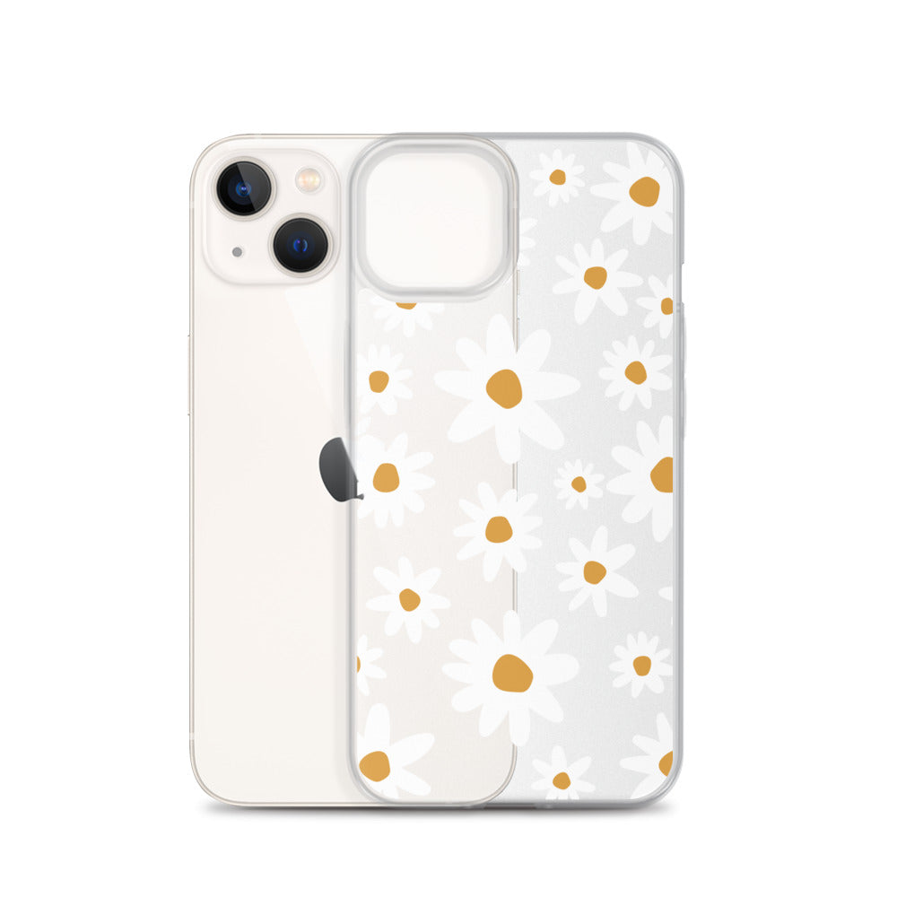 White Daisies iPhone Clear Case