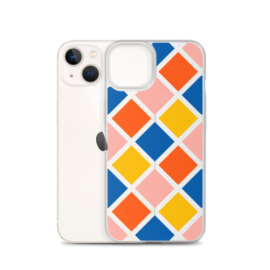 Colorful Geometric iPhone Clear Case