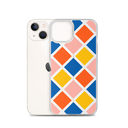 Colorful Geometric iPhone Clear Case - HypeSheriff