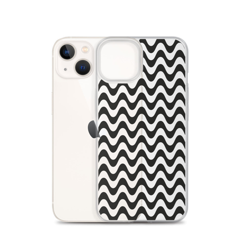 Black Liquid Swirl Abstract iPhone Case - HypeSheriff
