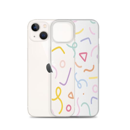 Pastel Confetti iPhone Clear Case