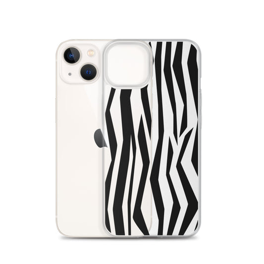 Zebra 60s iPhone Clear Case