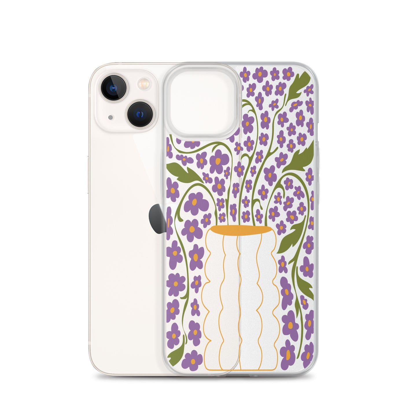 Modern Abstract Flowers iPhone Case