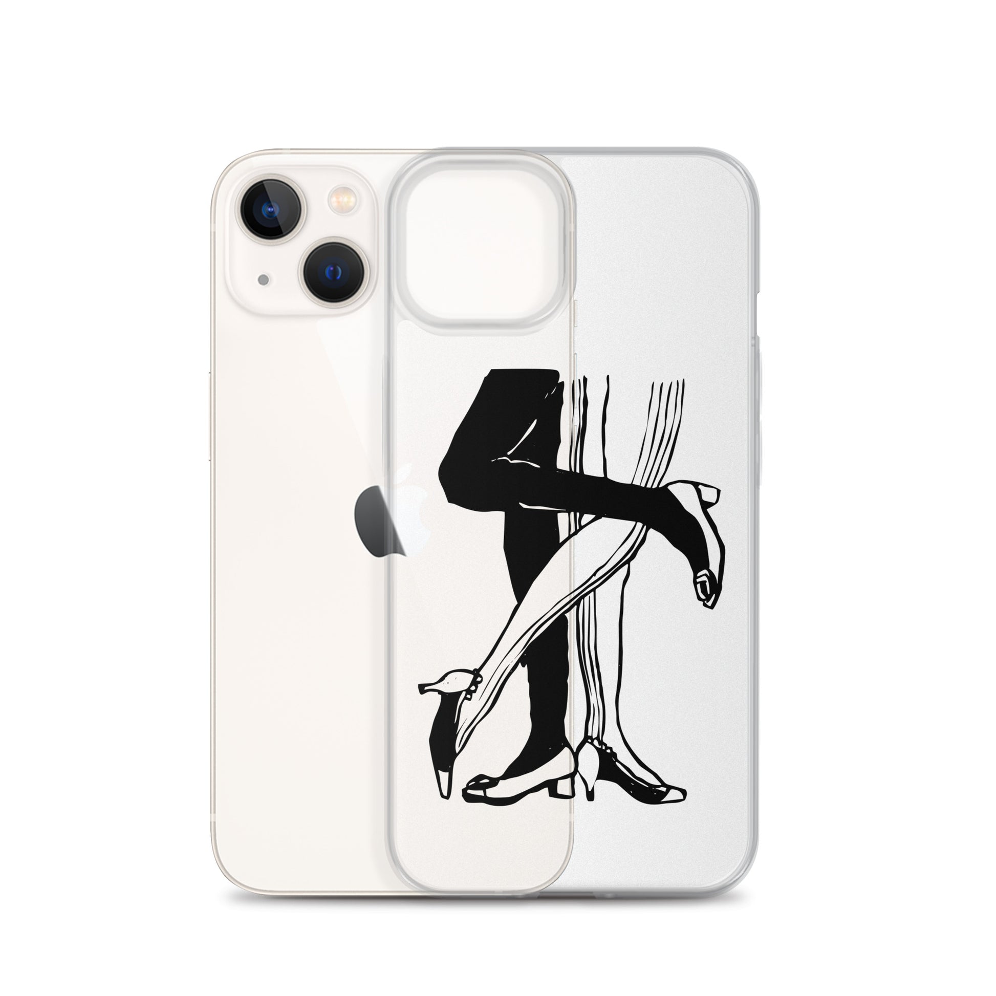 Jazz Swing Dance Clear iPhone Case - HypeSheriff