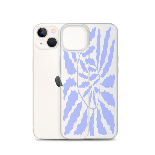 Retro Violet Leaf iPhone Case