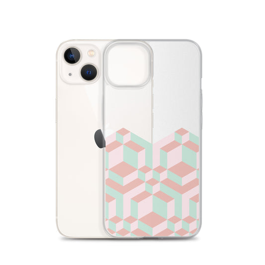 Geometric Pastel Bauhaus iPhone Case