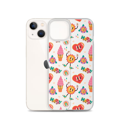 Colorful Funny Cartoon Pattern iPhone Case