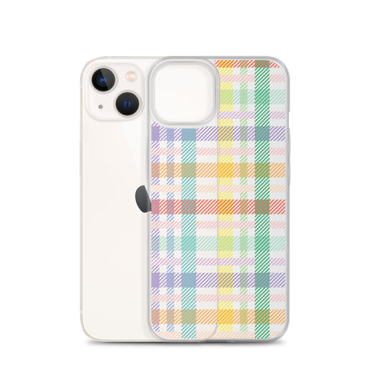 Gingham Check Plaid Pattern iPhone Case