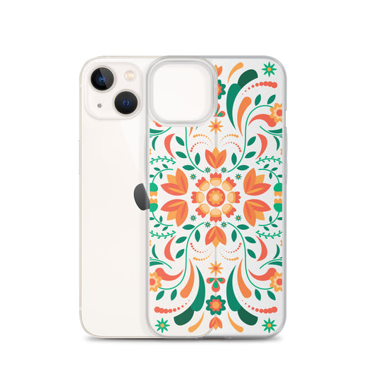 Floral Mexican Clear iPhone Case