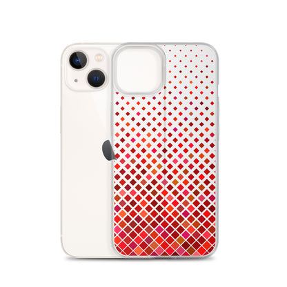 Red Geometric Modern Pattern iPhone Case